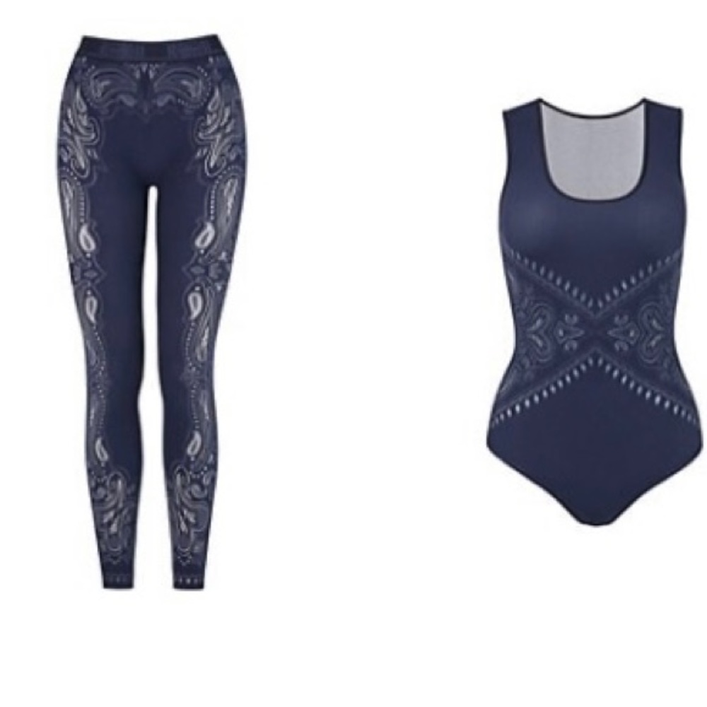 Wolford two piece set bodysuit and leggings